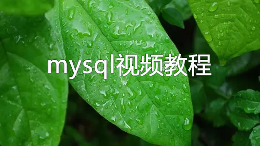 mysql在线学习-求mysql视频教程的资源